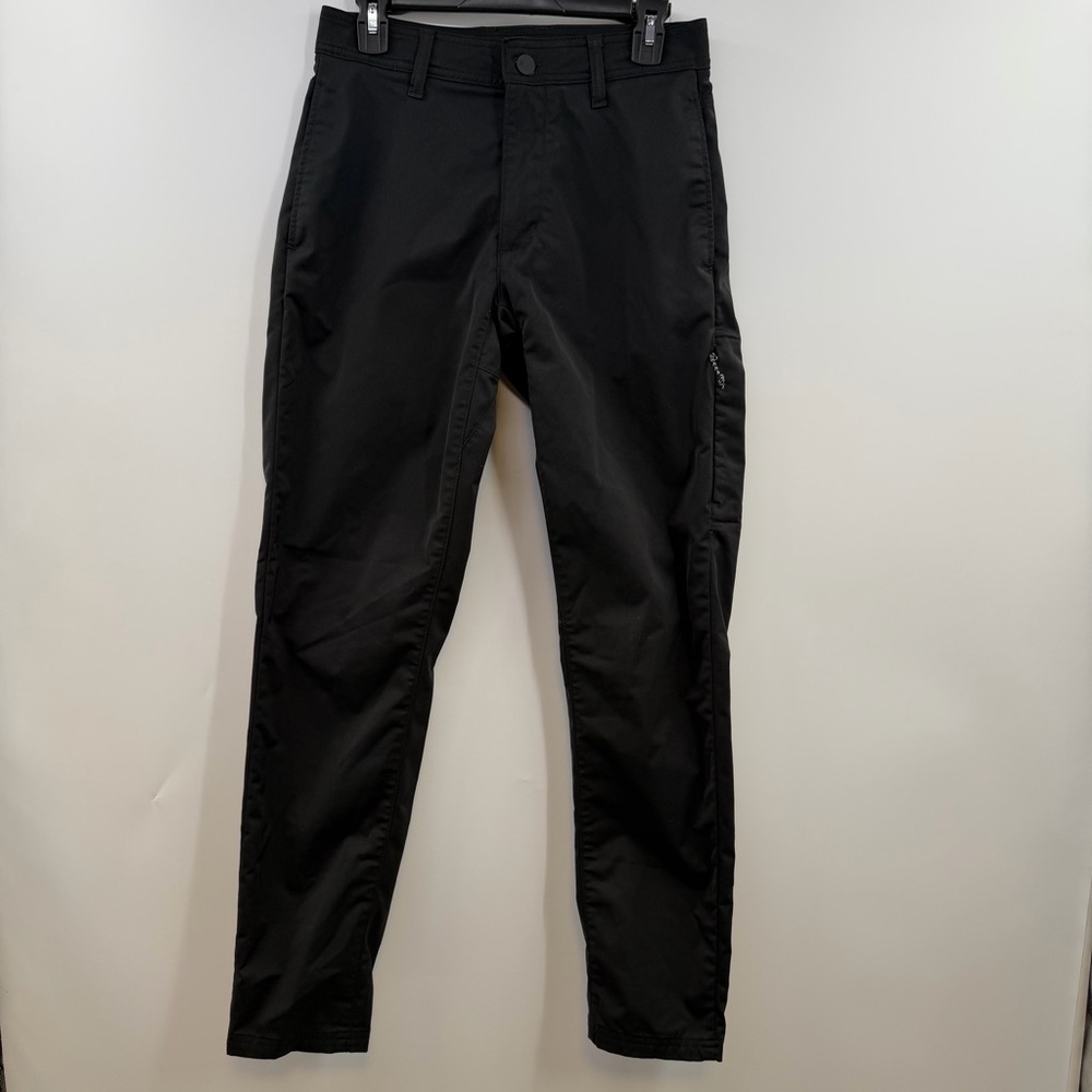 Hurley Jet Set Tech Pants Mens 30x32 Black Stretch Golf Travel Chino